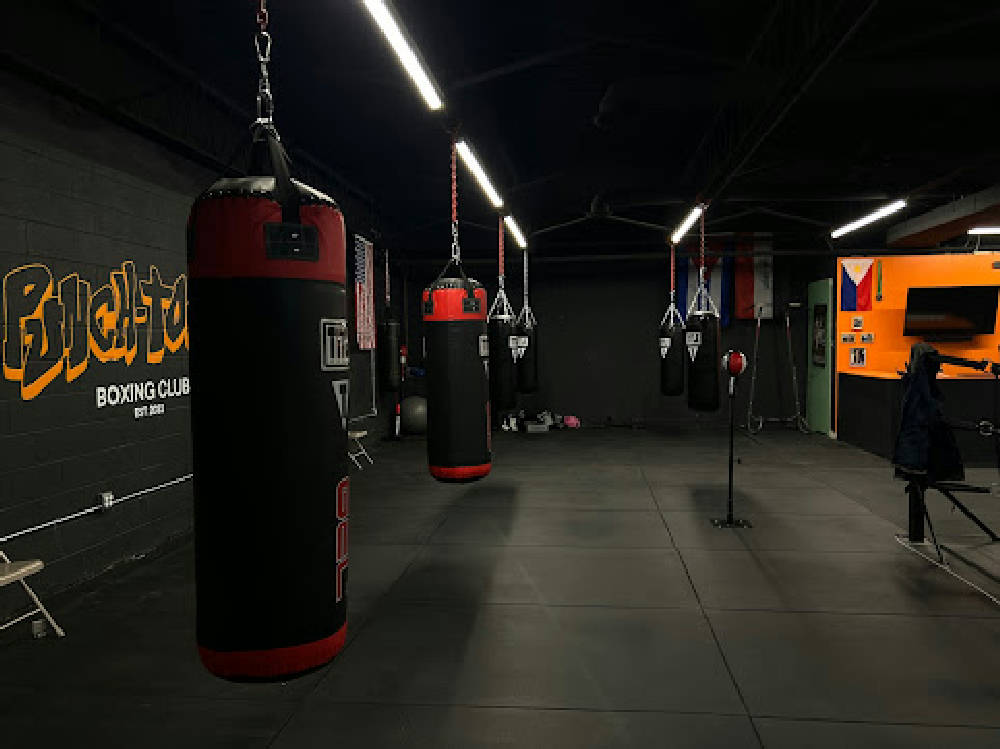 boxers training at the gym